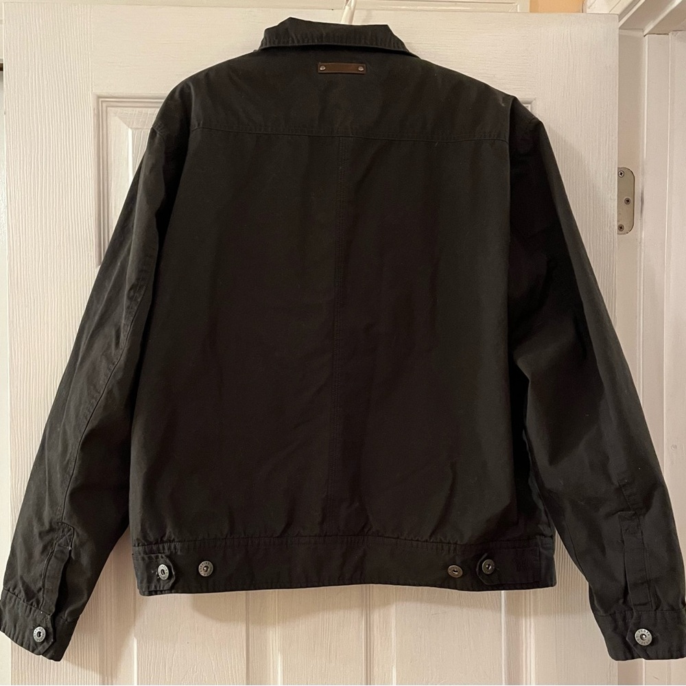 Men's Black Lined Dakota Grizzly Button Up Trucker Jacket - Picture 3 of 8